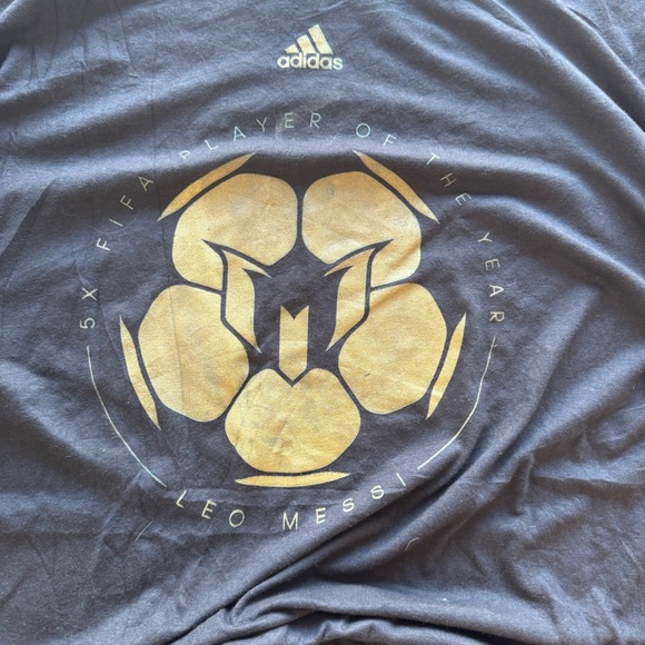 Y2K Messi Adidas Graphic Tee - Picture 2 of 4